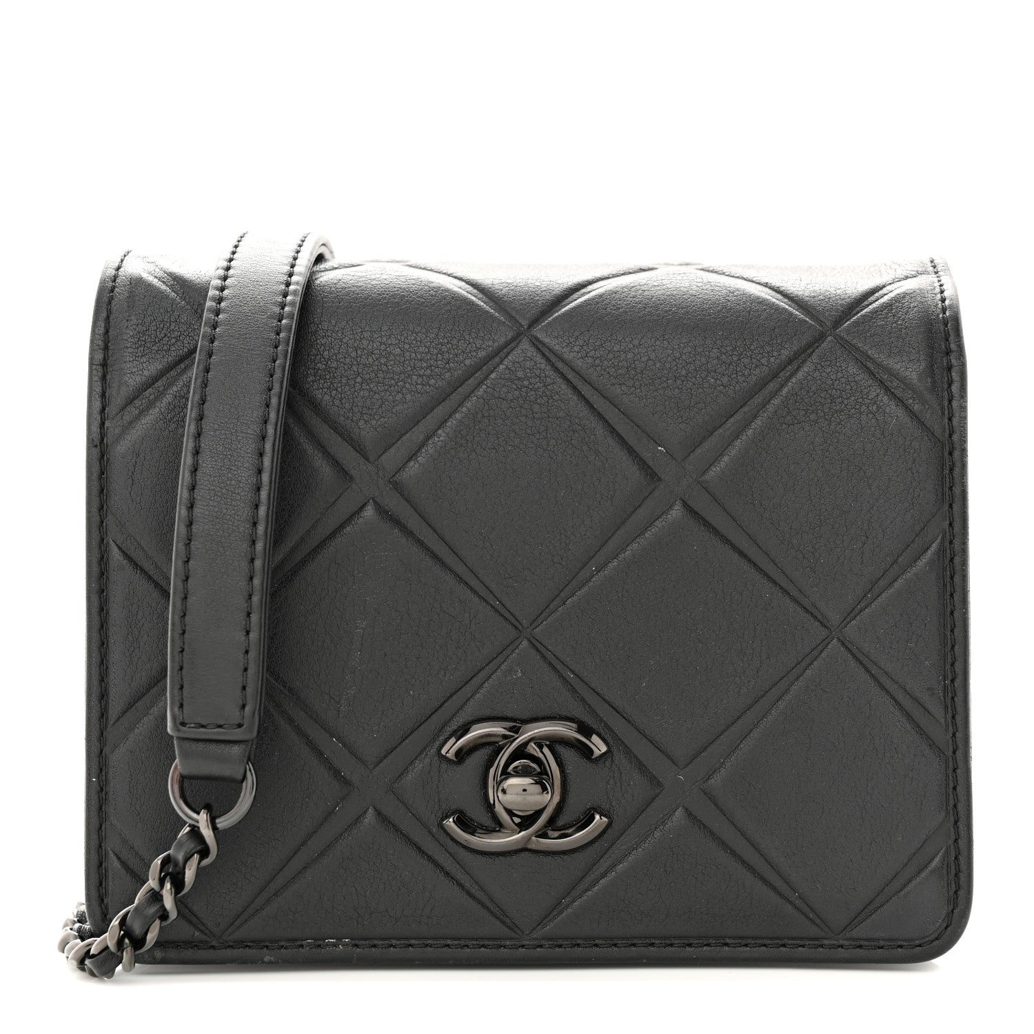 Chanel Calfskin Mini Propeller Flap Black 1 of 15