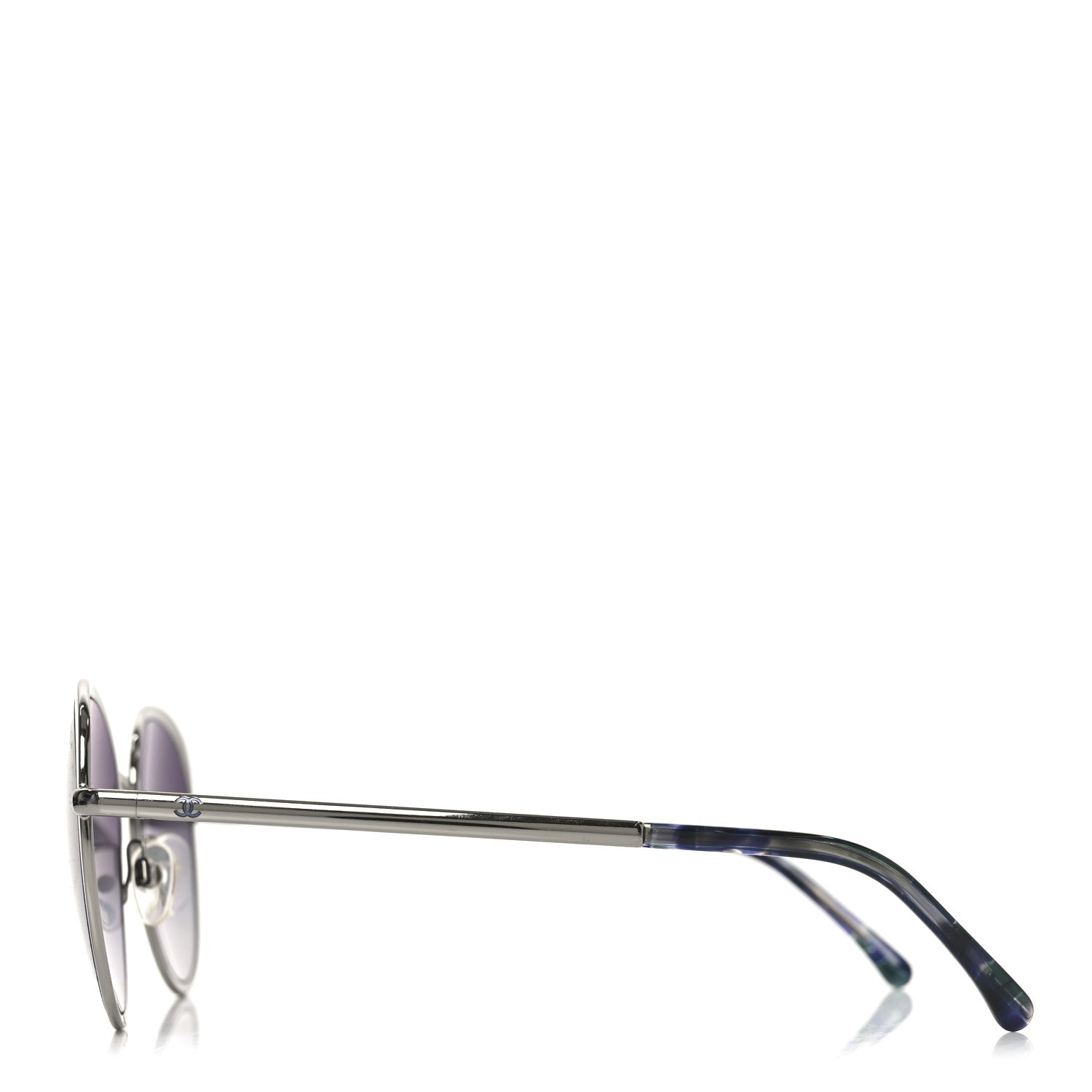 Chanel Round Spring Sunglasses 4206 Silver 3 of 7