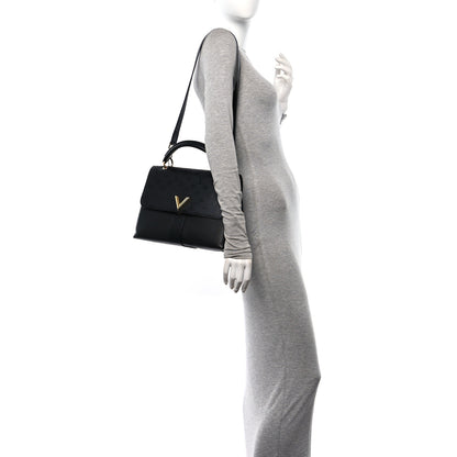 Louis Vuitton Calfskin Monogram Very One Handle Black 2 of 14