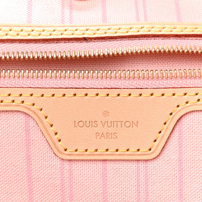 Louis Vuitton Damier Azur Neo Neverfull MM Rose Ballerine 8 of 9