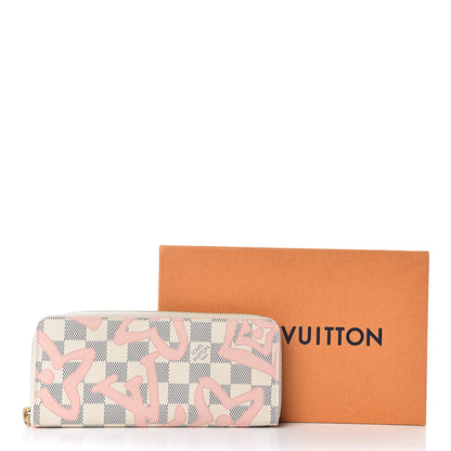 Louis Vuitton Damier Azur Tahitienne Clemence Wallet 8 of 8
