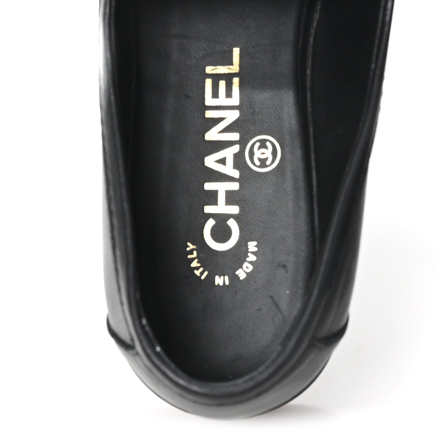 Lambskin Quilted CC Turnlock Loafers 36 Black