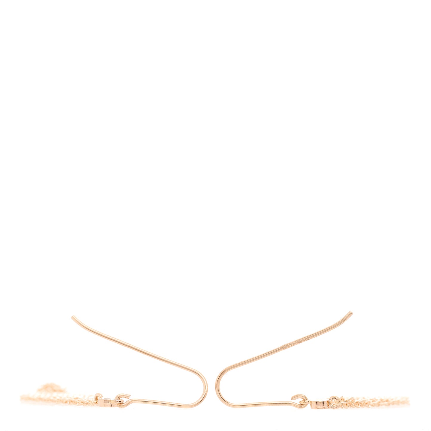 18K Rose Gold Diamond Mini Elsa Peretti Mesh Earrings