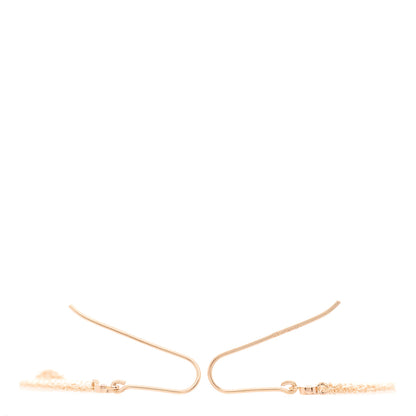 Tiffany 18K Rose Gold Diamond Mini Elsa Peretti Mesh Earrings 3 of 4