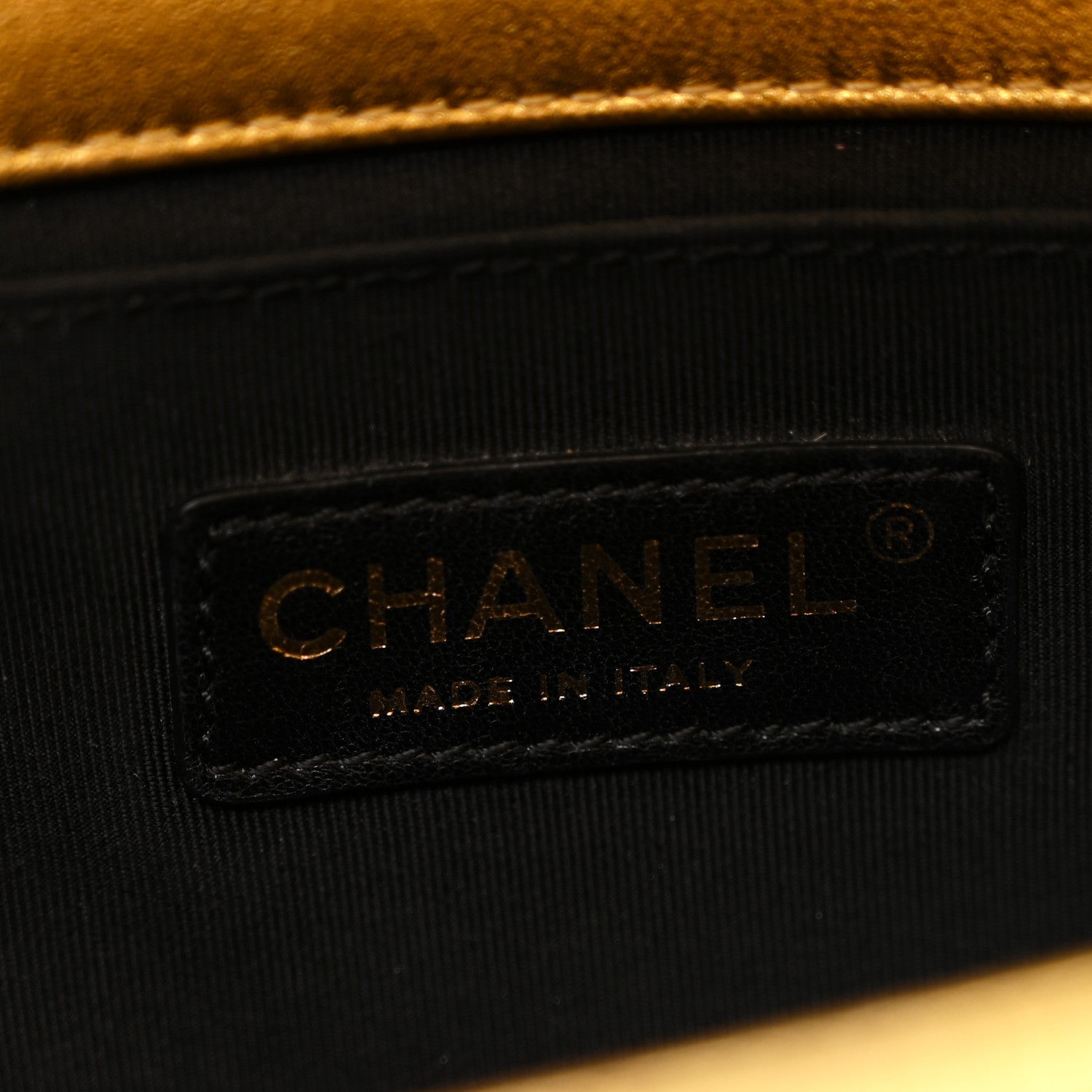 Chanel Metallic Patent Calfskin Quilted Medium Boy Flap Gold 6 of 15