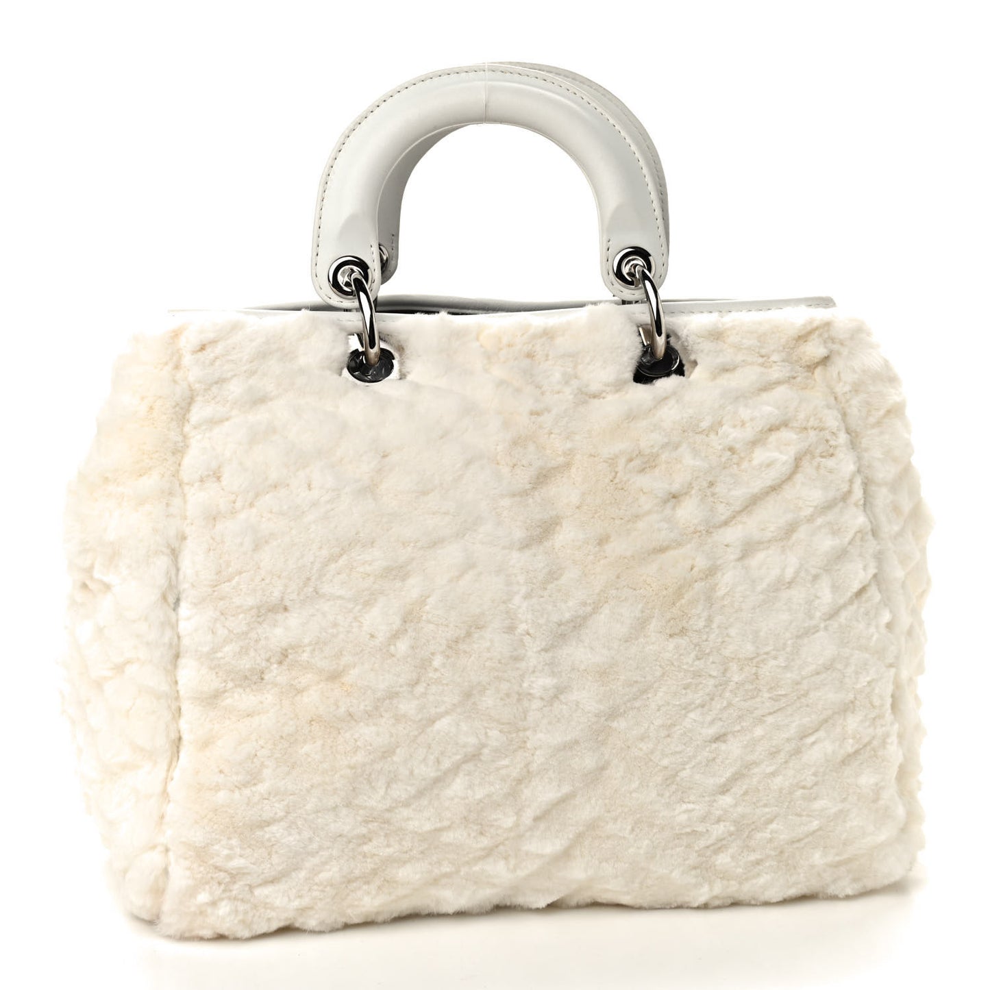 Rabbit Fur Medium Lady Dior Ivory
