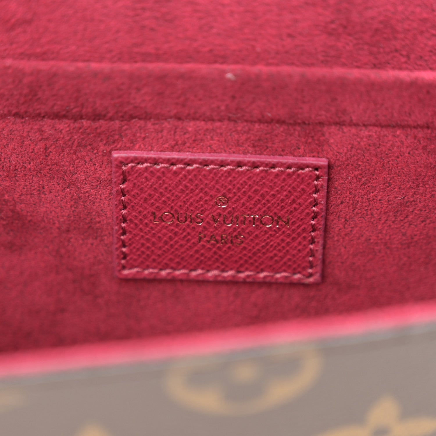 Louis Vuitton Monogram Pochette Felicie Chain Wallet Fuchsia 7 of 10