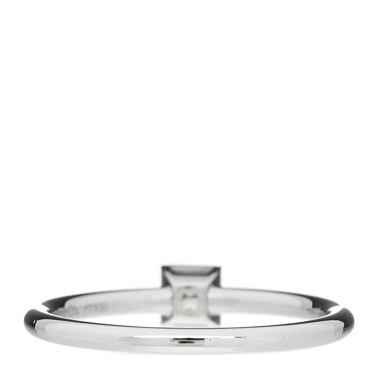 Platinum Diamond .16ct Bezet Ring 53 6.25