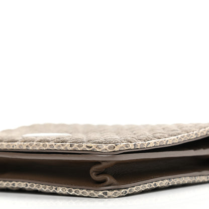 Bottega Veneta Velvet Ayers Intrecciato Butterfly Chain Wallet Mist 10 of 10