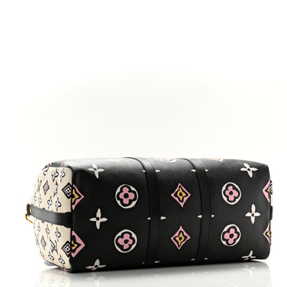 Louis Vuitton Monogram Giant Wild At Heart Keepall Bandouliere 45 Black 3 of 9