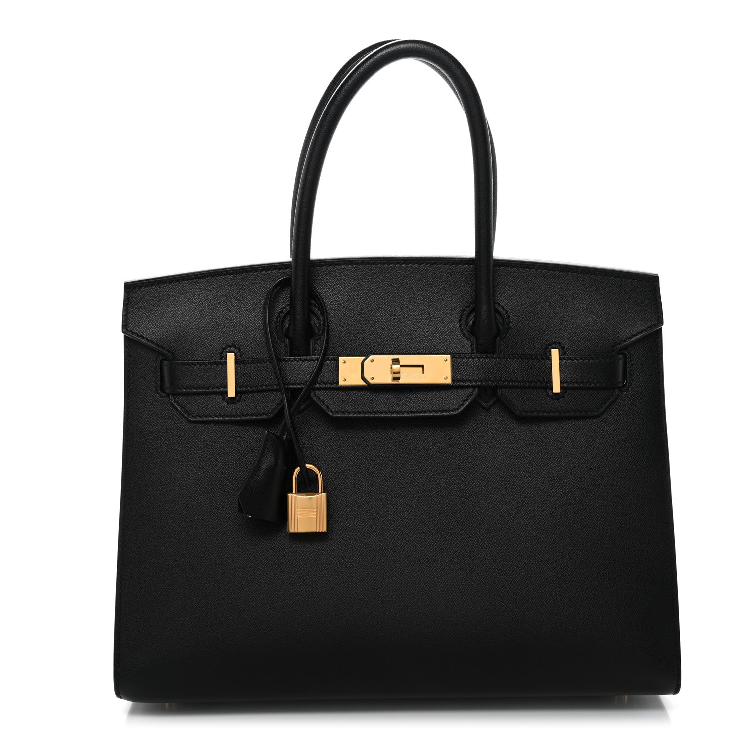 Hermes Madame Calfskin Birkin Sellier 30 Black 1 of 11