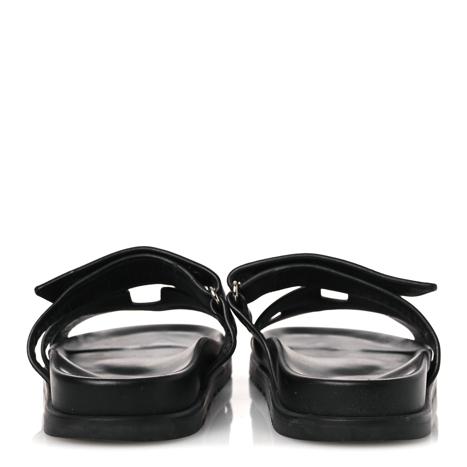 Hermes Calfskin Womens Chypre Sandals 36 Black 6 of 13