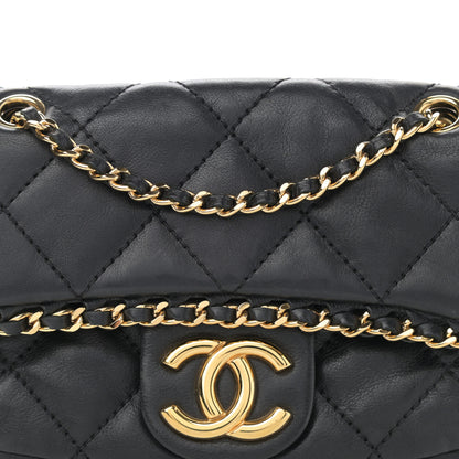 Chanel Calfskin Mini Chain Me Flap Black 8 of 10