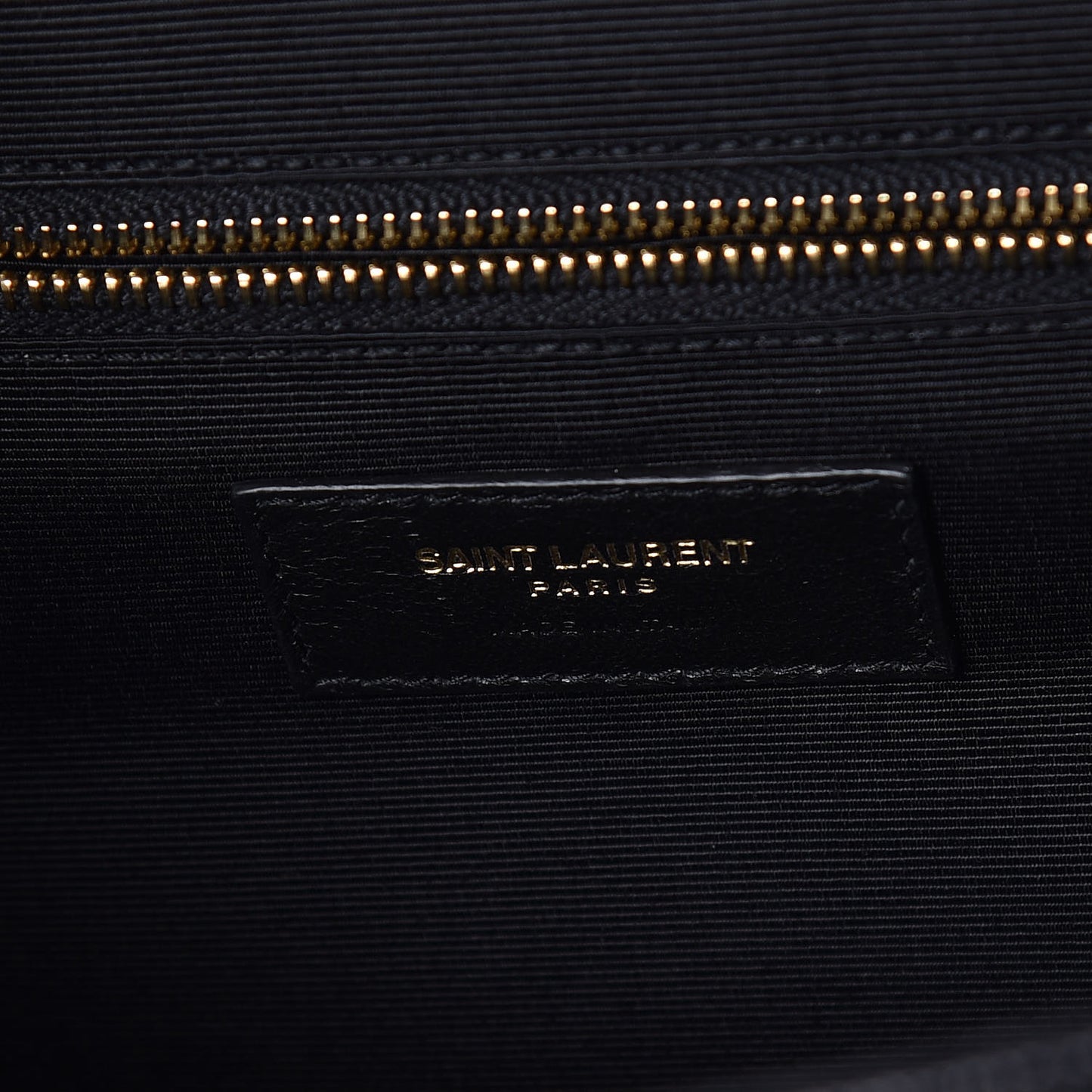 Grain De Poudre Textured Mixed Matelasse Large Triquilt Monogram Satchel Black