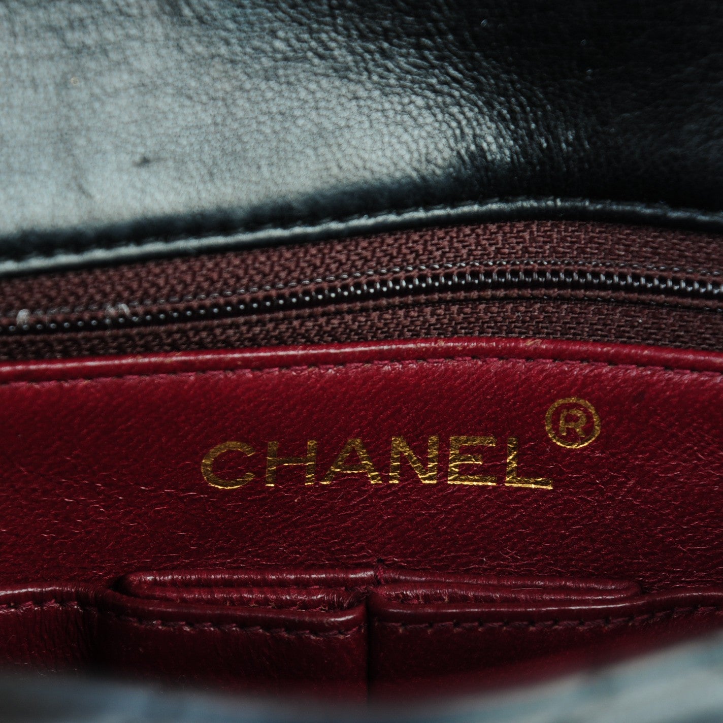 Lambskin Quilted Small Single Flap Black
