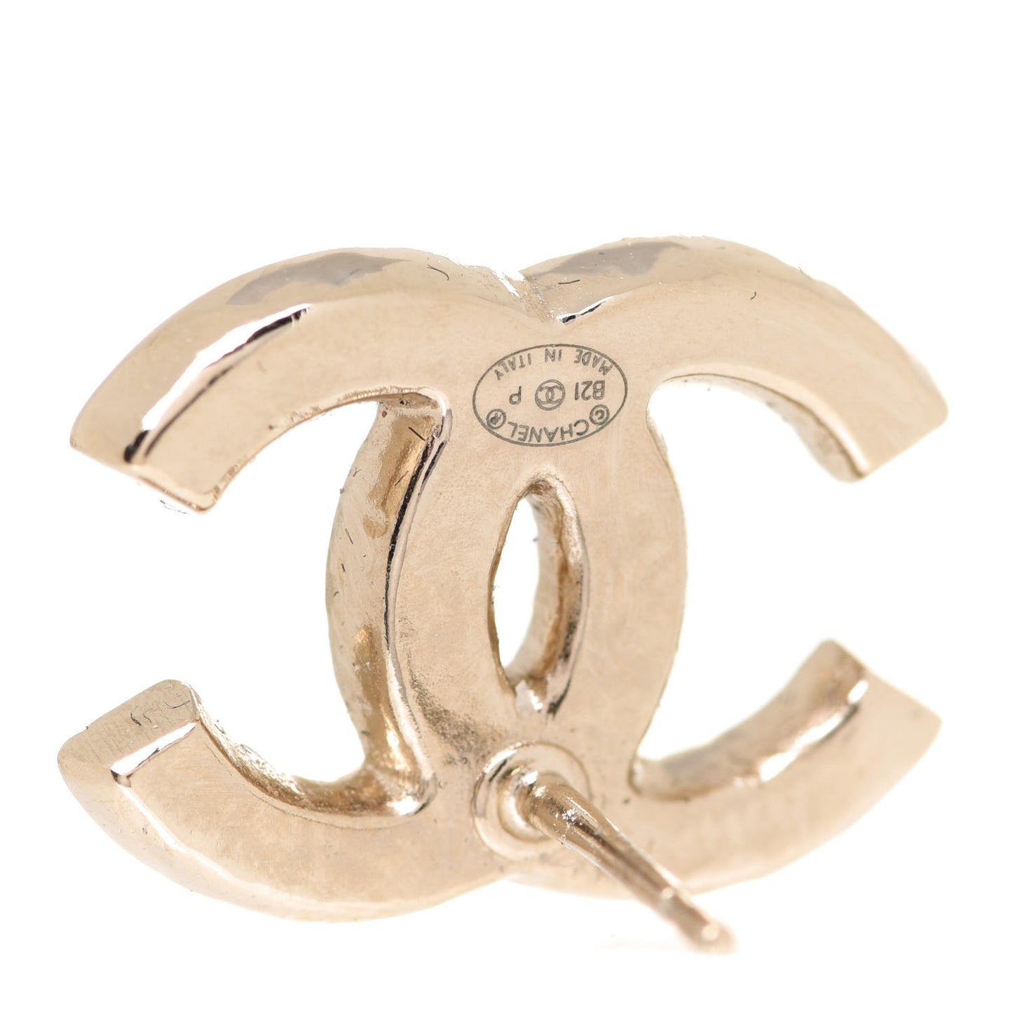 Pearl CC Earrings Gold
