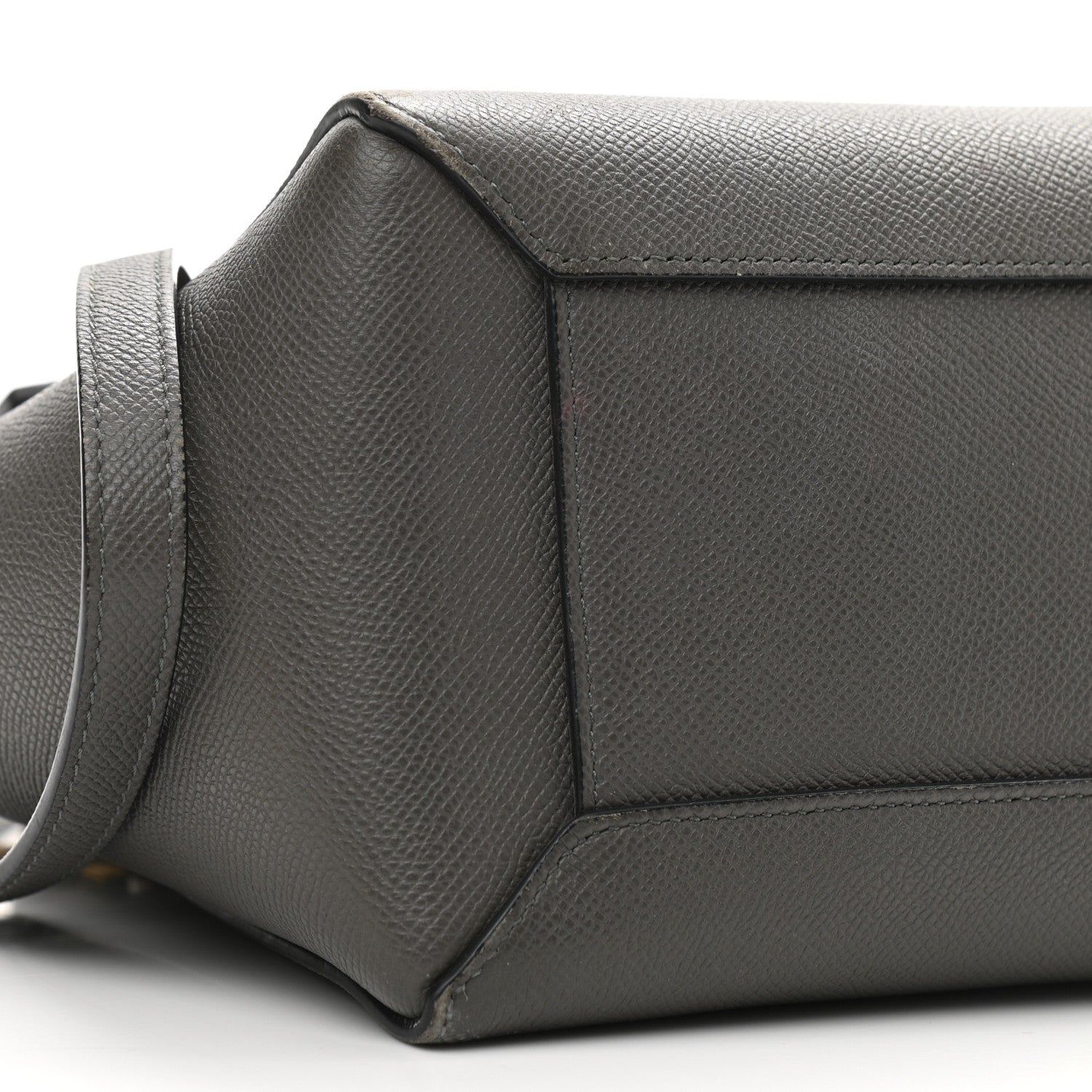 Celine Grained Calfskin Micro Belt Bag Grey 9 of 19