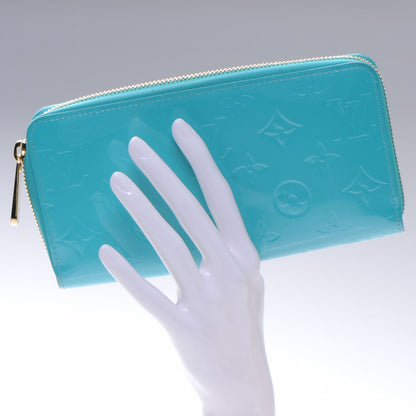 Louis Vuitton Vernis Zippy Wallet Blue Lagon 2 of 8