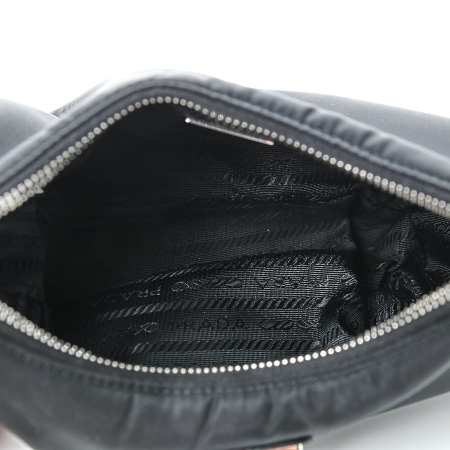 Tessuto Nylon Saffiano Mini Re-Edition 2005 Bag Black