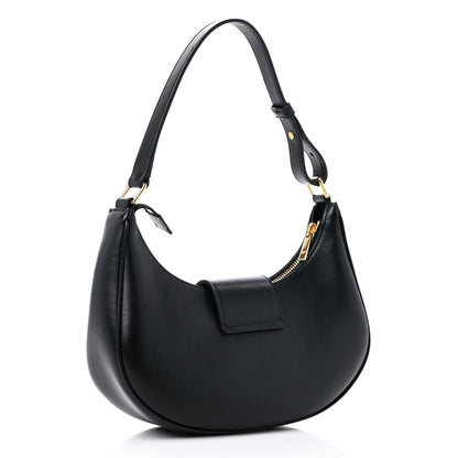 Celine Smooth Calfskin Ava Triomphe Soft Bag Black 3 of 12