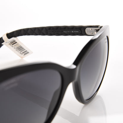Chanel Acetate Quilted Polarized Butterfly CC Sunglasses 5288-Q Black 5 of 8