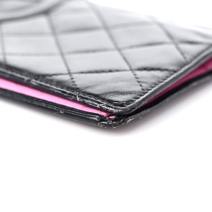 Chanel Calfskin Quilted Cambon Yen Wallet Black 11 of 17