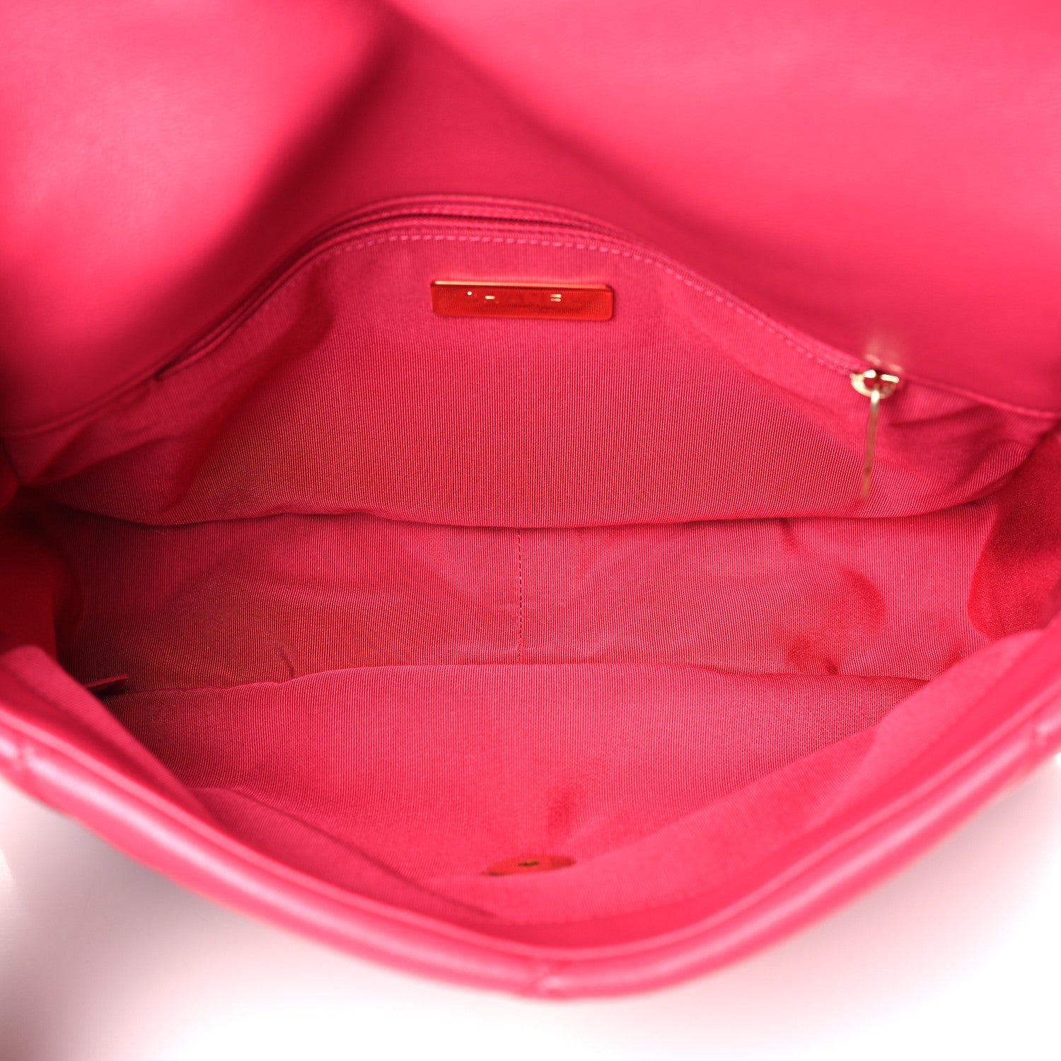 Chanel Lambskin Quilted Large Chanel 19 Flap Dark Pink 5 of 10
