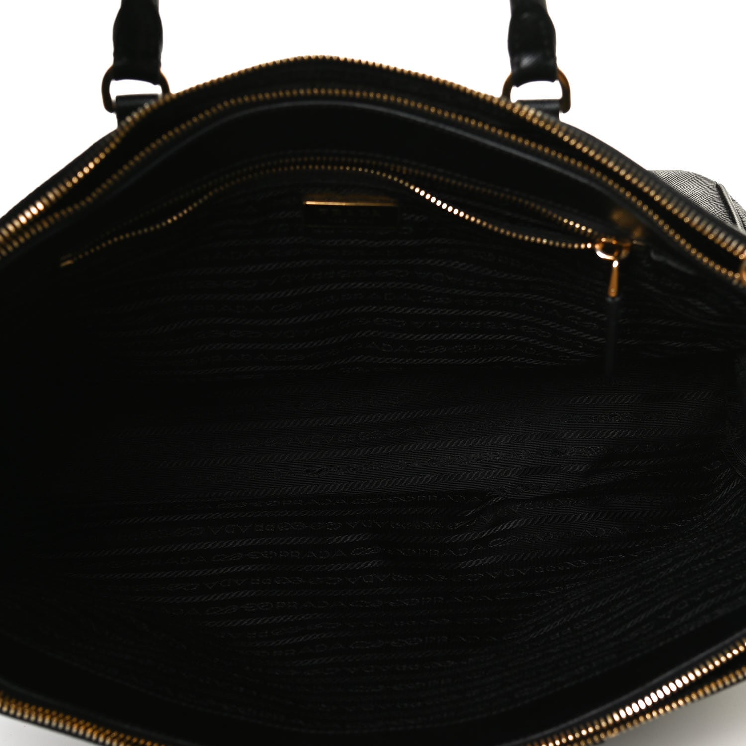 Prada Saffiano Large Galleria Double Zip Tote Black 7 of 11