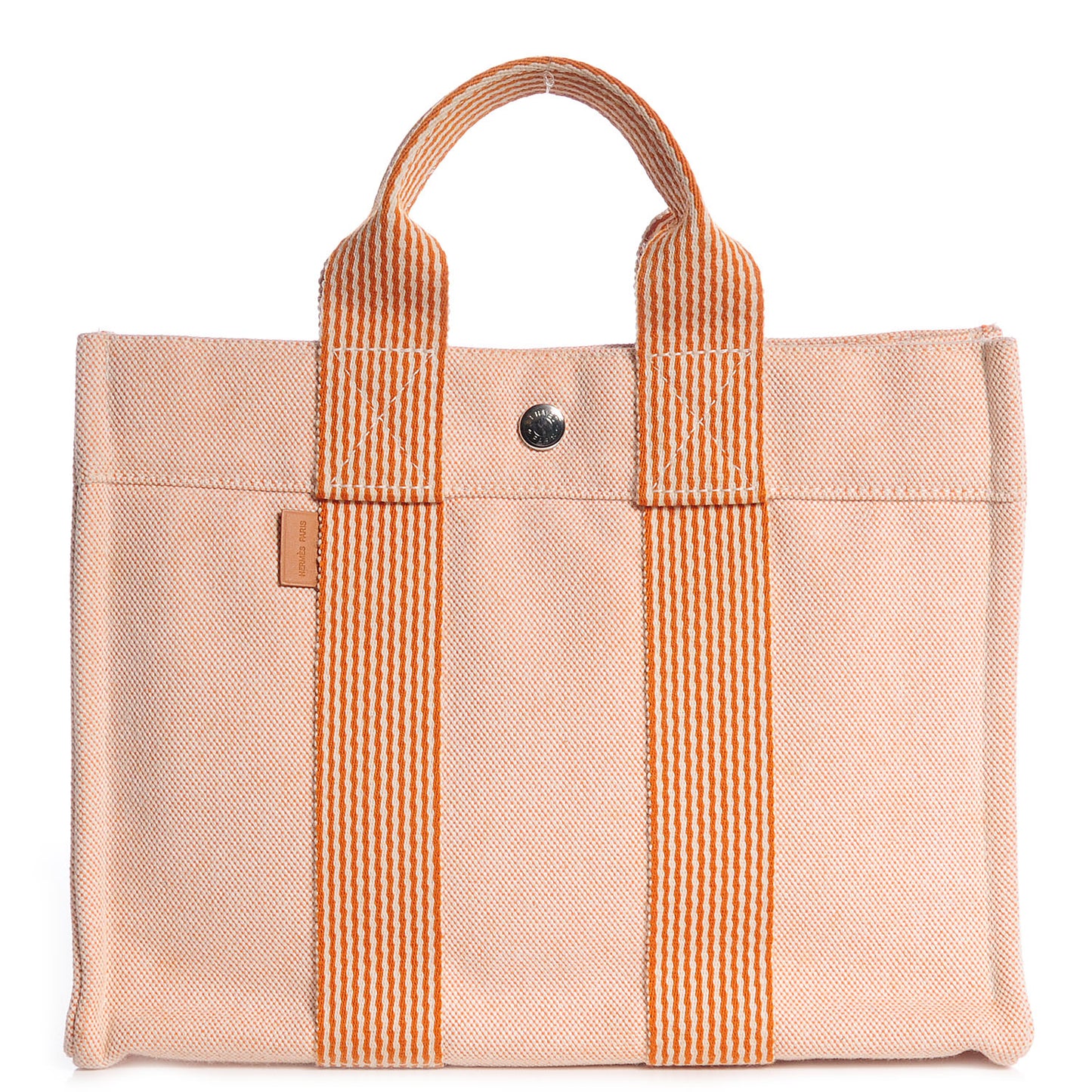 Cotton Canvas Fourre Tout PM Tote Orange