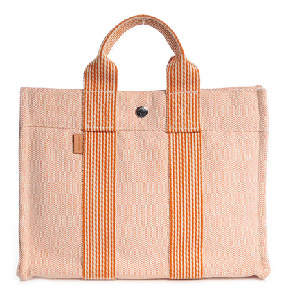 Hermes Cotton Canvas Fourre Tout PM Tote Orange 1 of 15