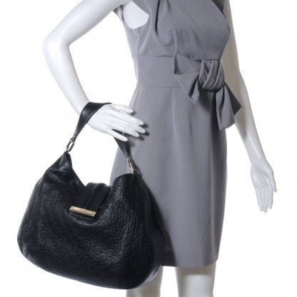 Gucci Guccissima New Ladies Web Hobo Black 2 of 7