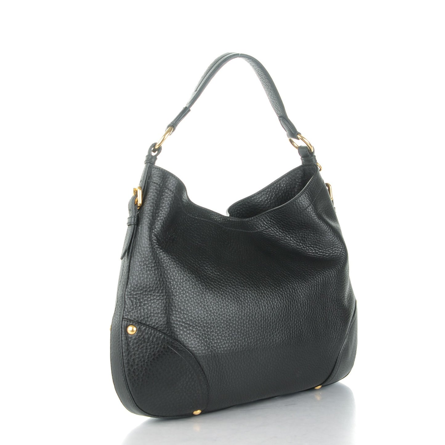 Vitello Daino Hobo Nero Black
