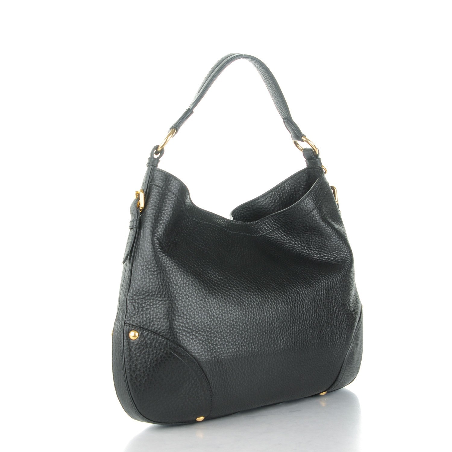 Prada Vitello Daino Hobo Nero Black 3 of 8