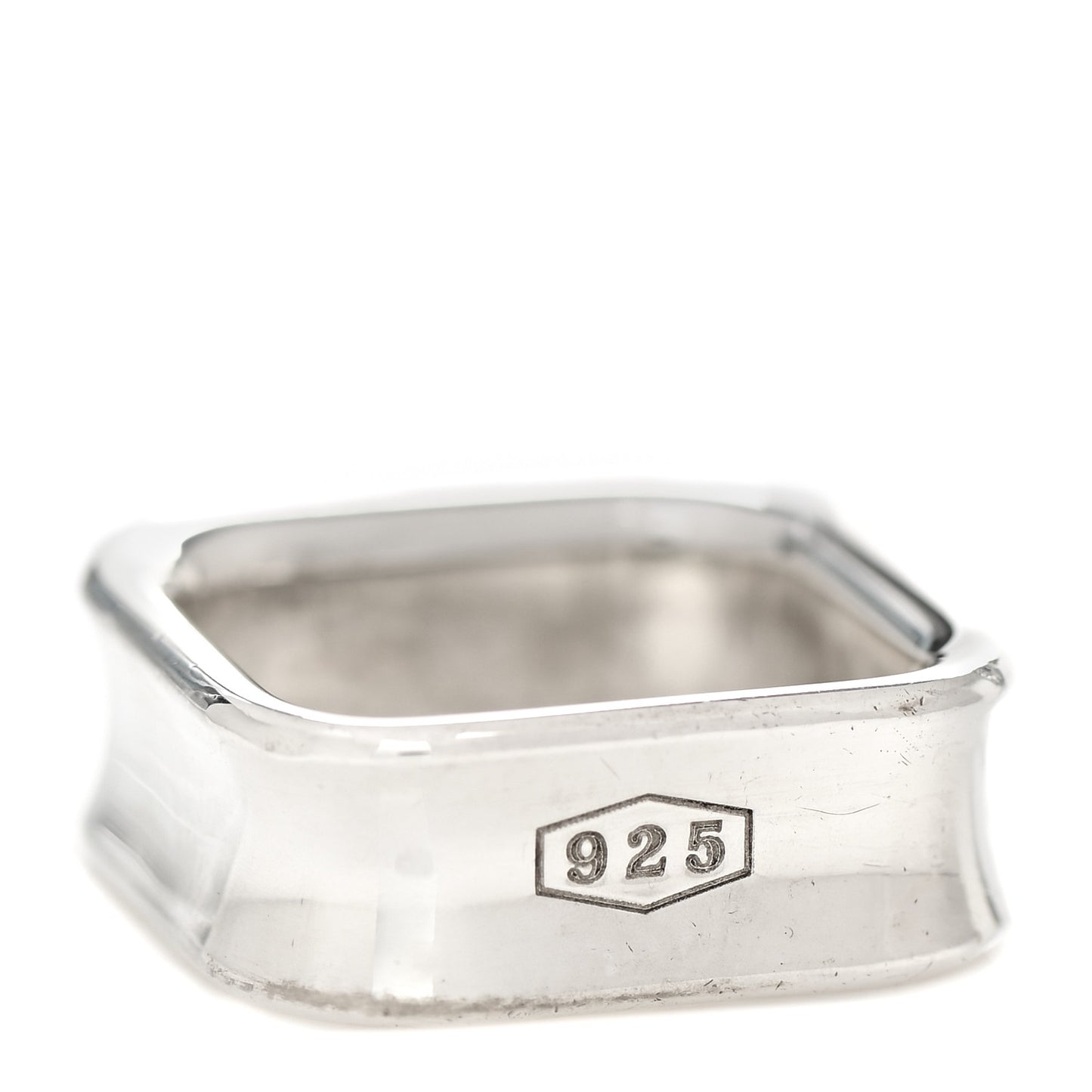 Sterling Silver 1837 Square Ring 52 6