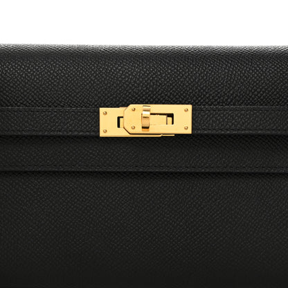 Hermes Epsom Kelly Wallet To Go Black 7 of 9