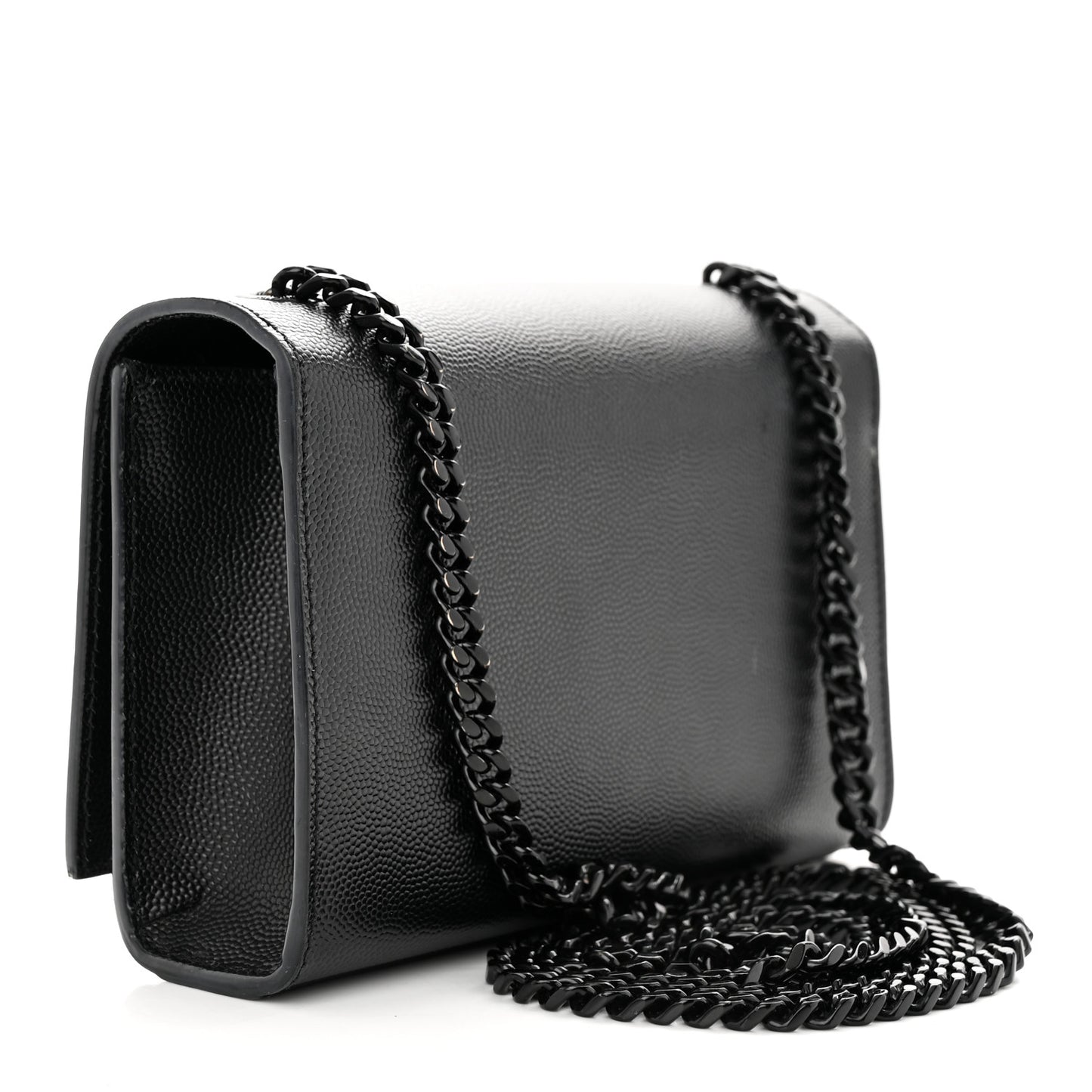 Grain De Poudre Small Monogram Monochrome Kate Satchel Black