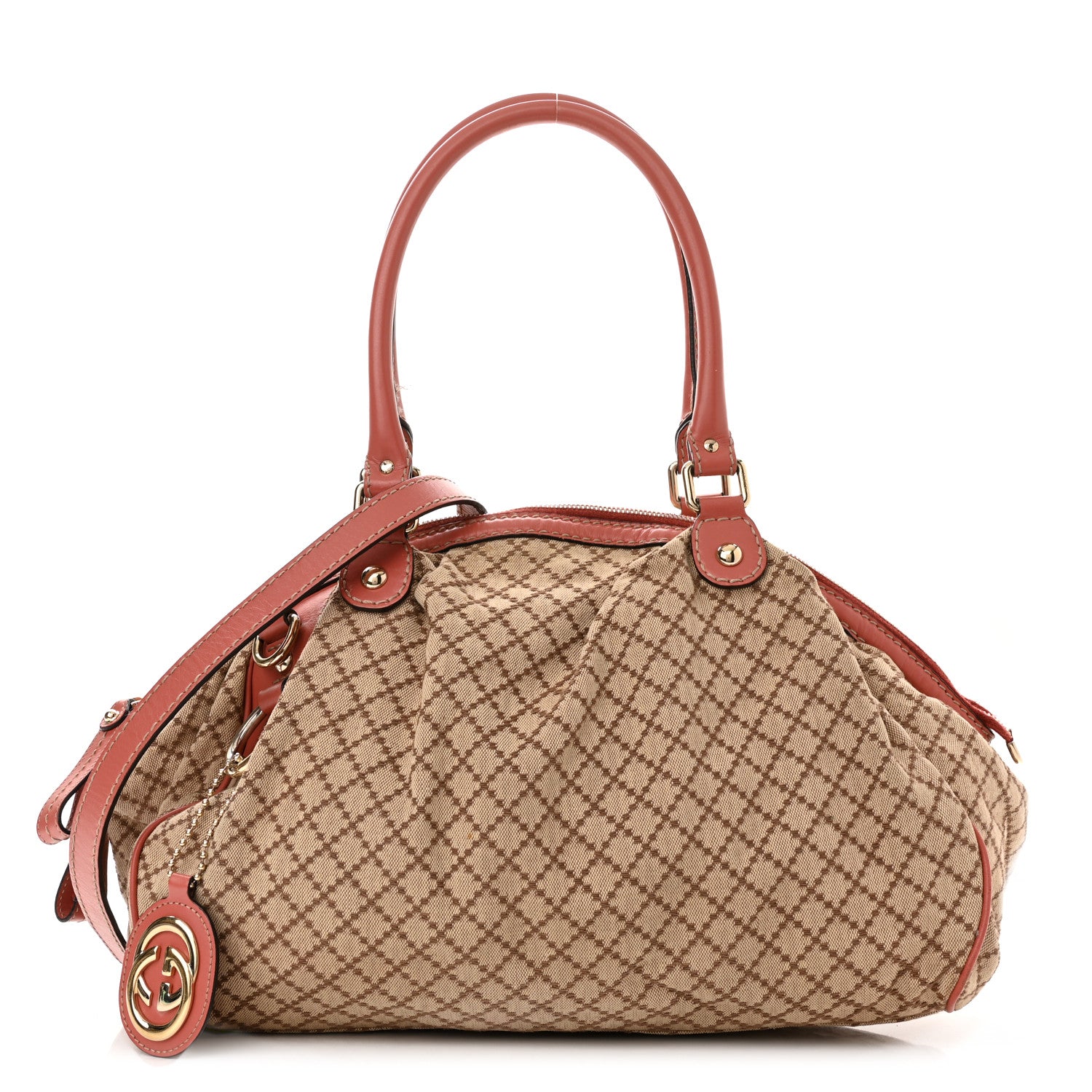 product image of GUCCI Diamante Medium Sukey Boston Pink FASHIONPHILE