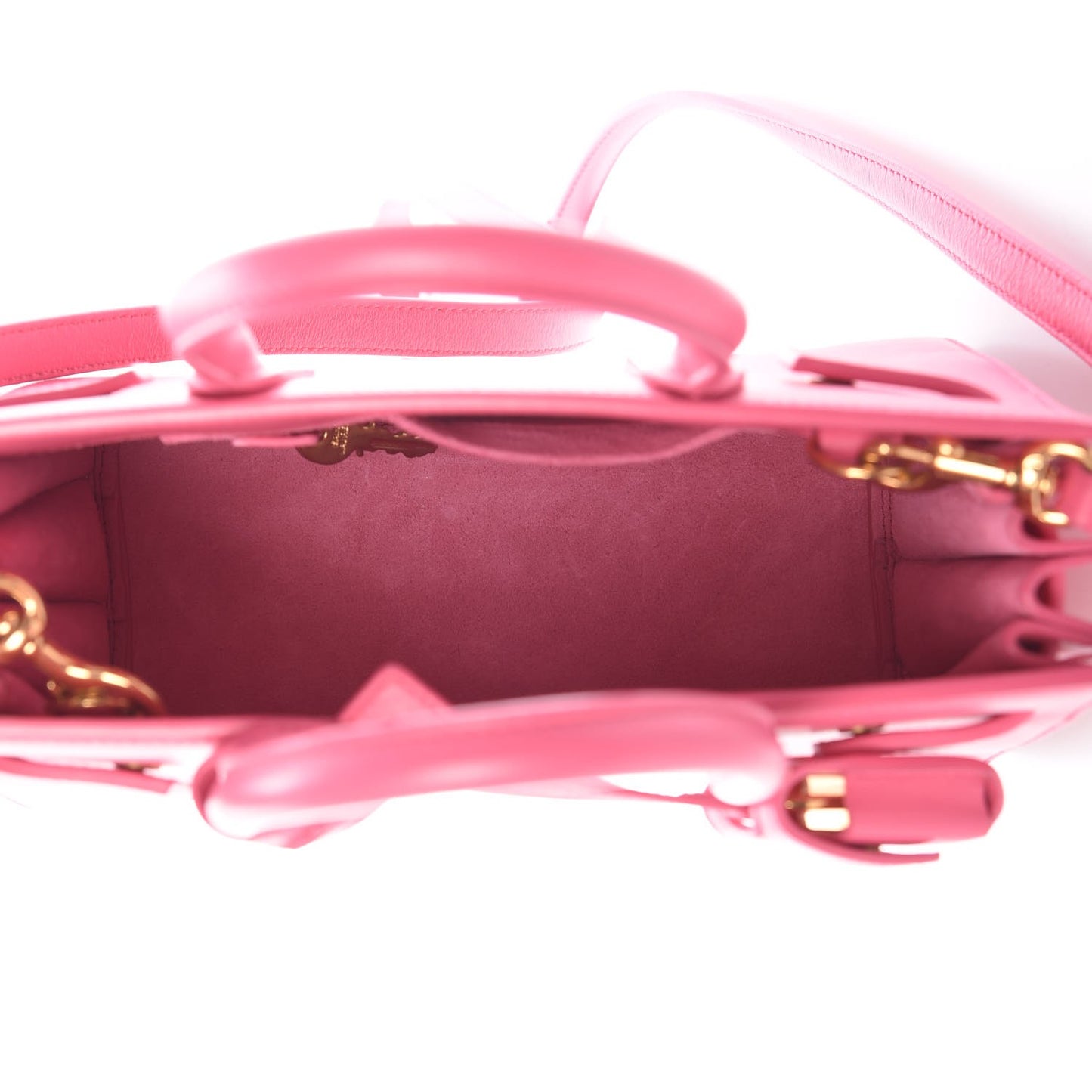 Calfskin Nano Sac De Jour Lipstick Fuchsia