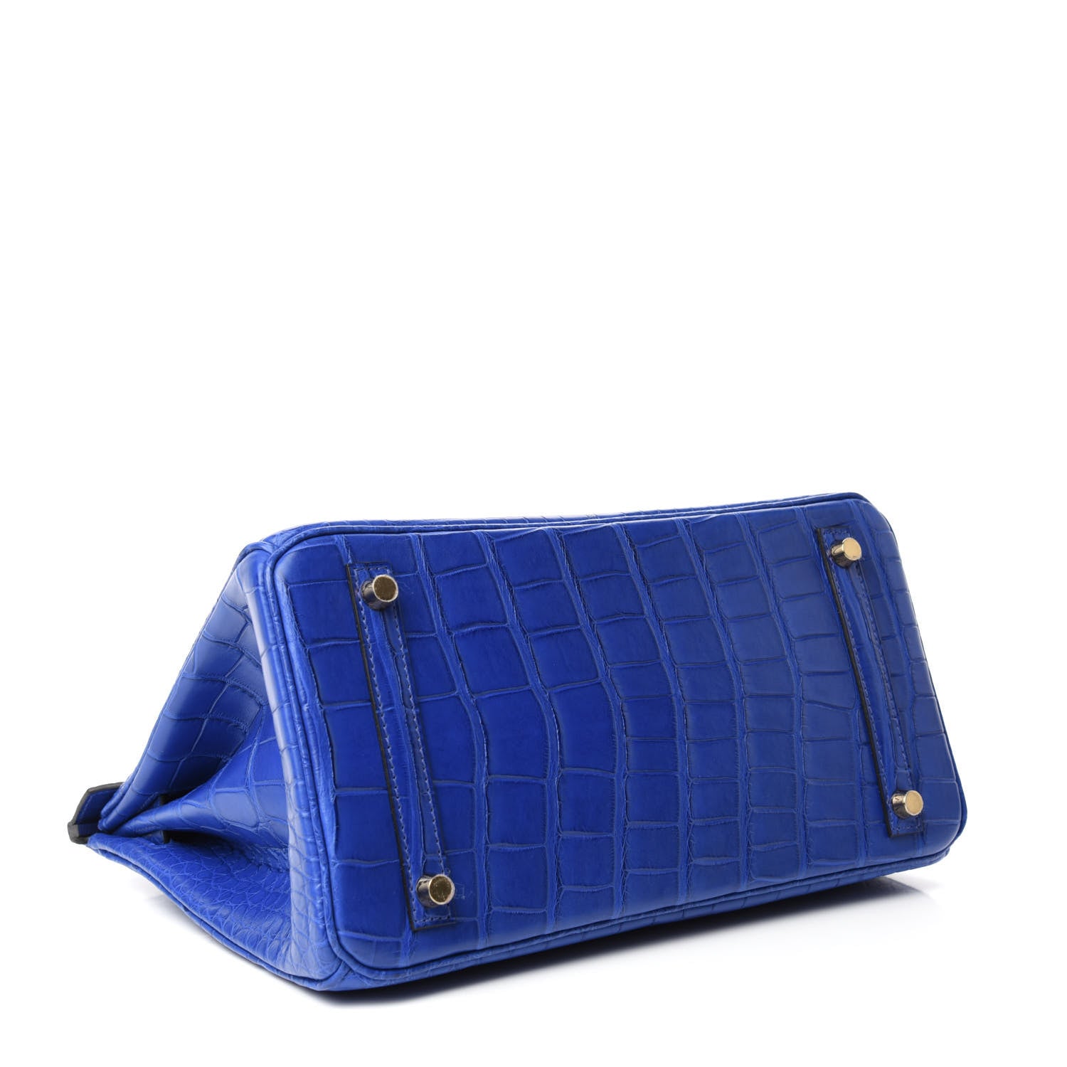 Hermes Matte Alligator Birkin 30 Bleu Electrique 5 of 34