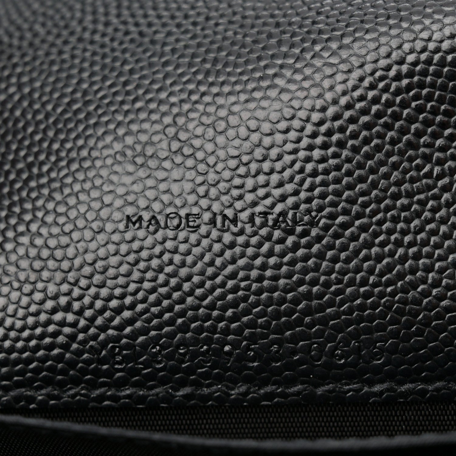 Saint Laurent Grain De Poudre Matelasse Chevron Monogram Envelope Chain Wallet Black 7 of 14
