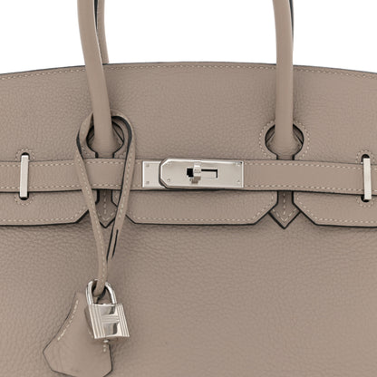 Hermes Togo Birkin 35 Gris Tourterelle 8 of 13