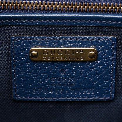 Gucci Calfskin Kaleidoscope Medium Bamboo 1947 Top Handle Bag Blue Orange Multicolor Blue Agata 6 of 10