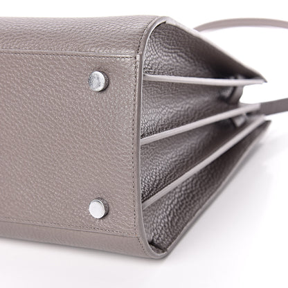 Saint Laurent Grained Calfskin Small Sac De Jour Fog 10 of 10