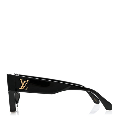 Louis Vuitton Acetate Swarovski Crystal Cyclone Sunglasses Z1578W Black 3 of 8