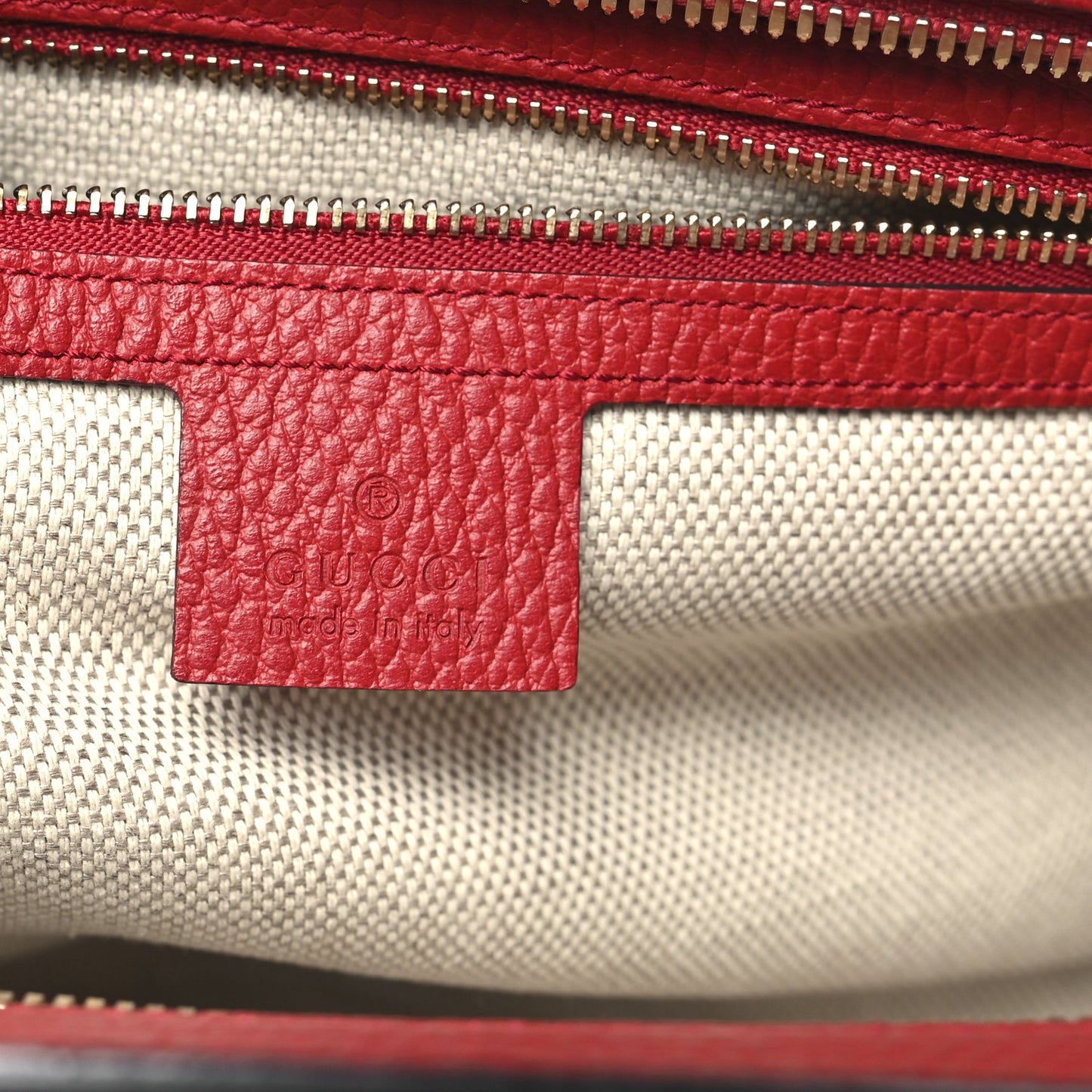 Dollar Calfskin Medium Soho Top Handle Satchel New Rosette Hibiscus Red