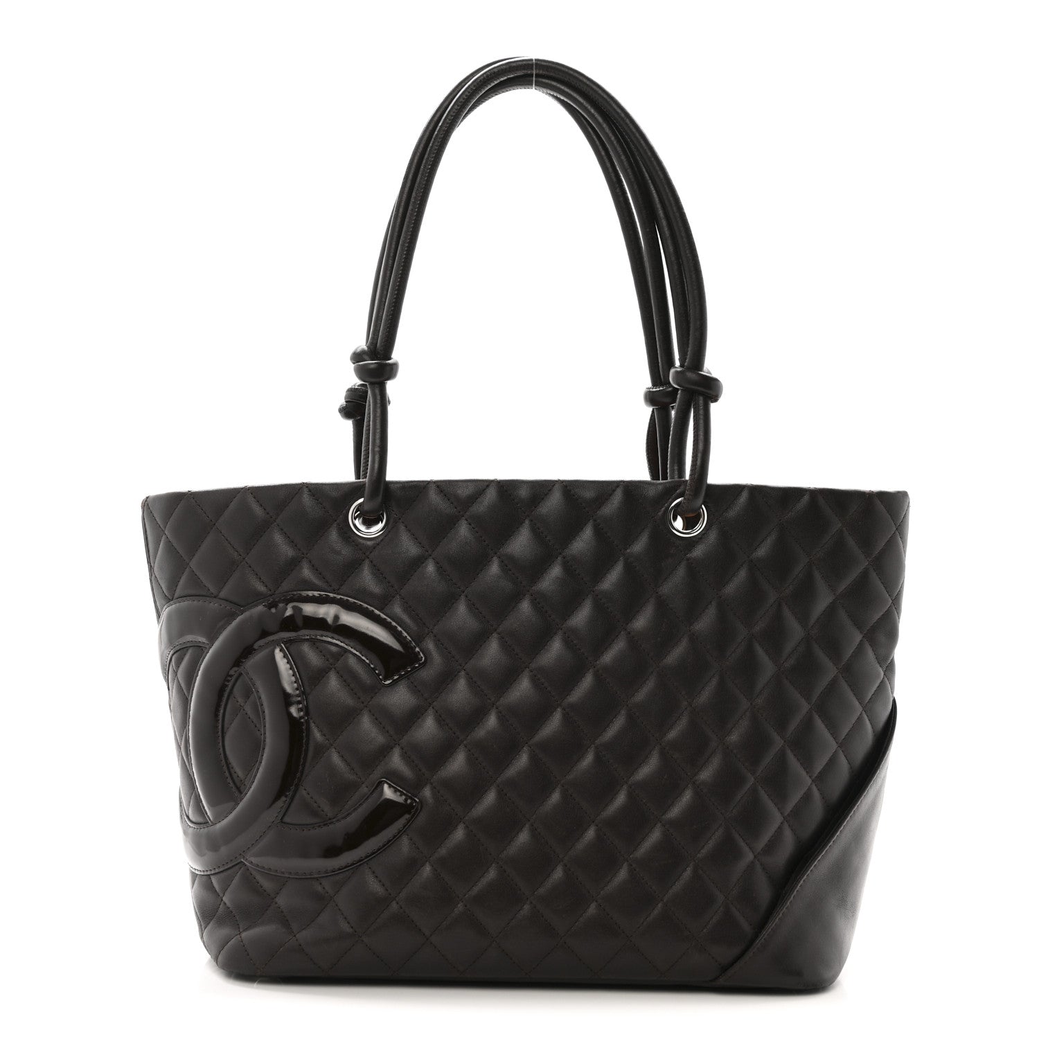 Chanel Calfskin Quilted Large Cambon Tote Brown 1 of 14