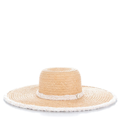 Chanel Straw CC Floppy Hat 57 Beige 1 of 7
