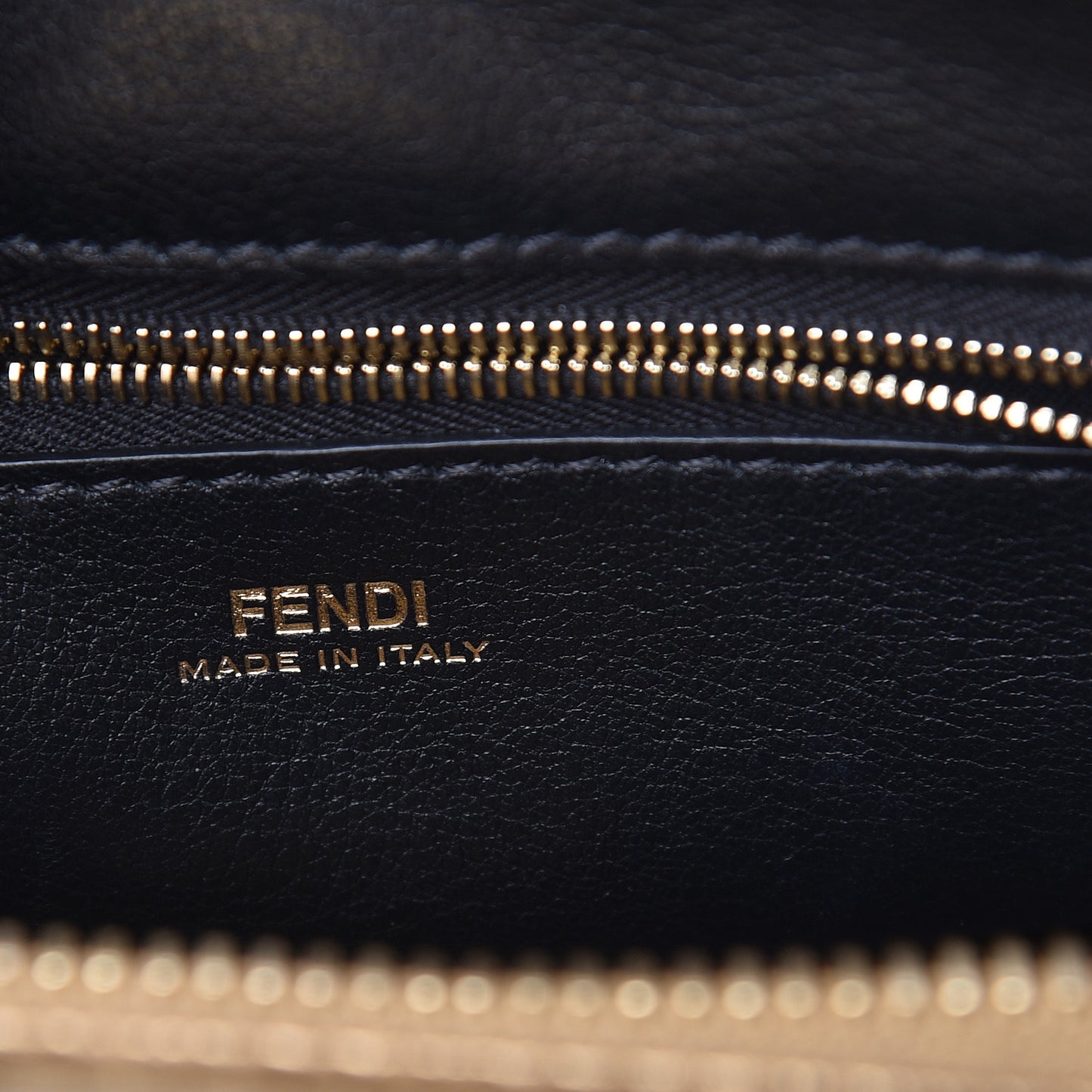Lambskin Waves Small DotCom Click Chain Satchel Gold Black