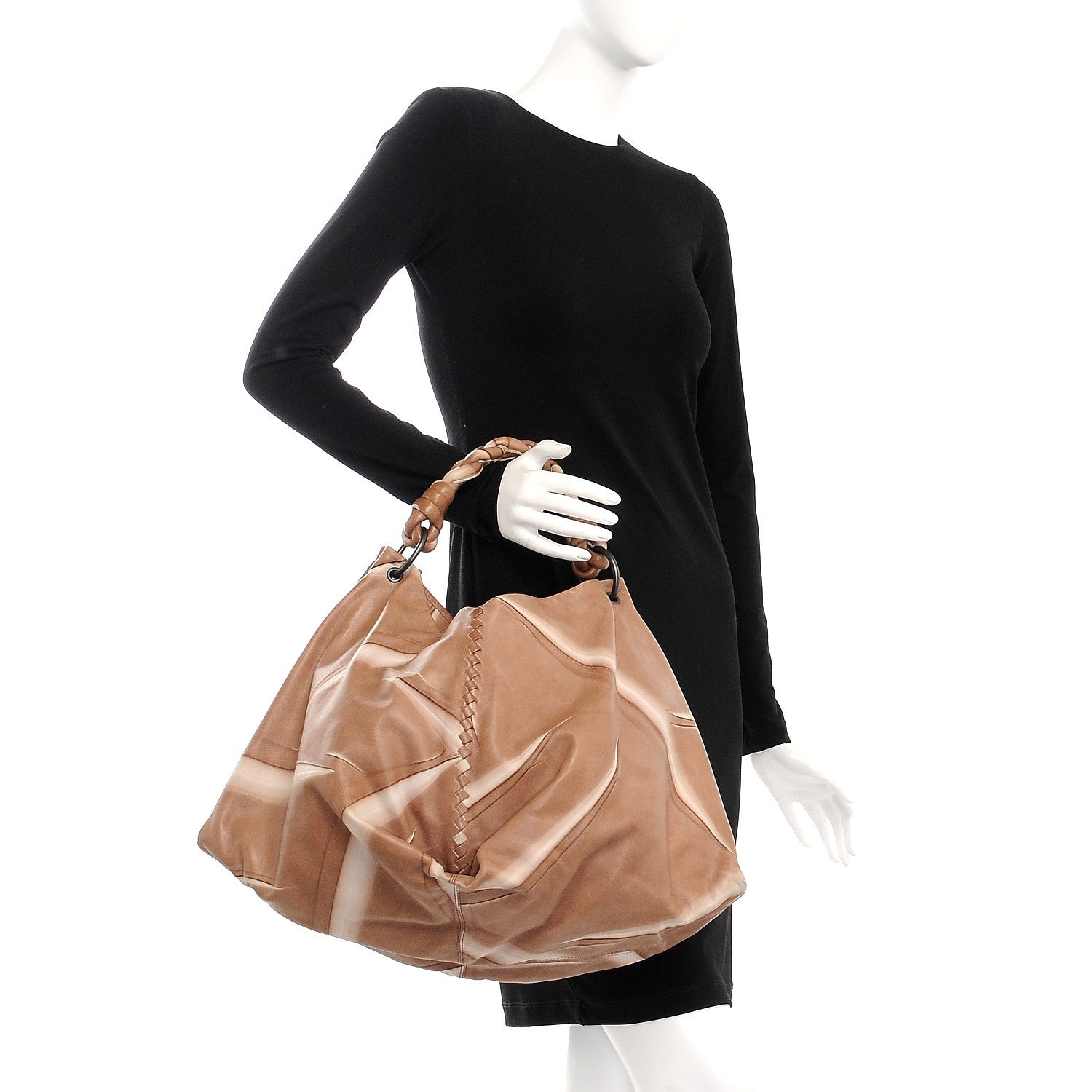 Bottega Veneta Intrecciato Nappa Aquilone Fortune Cookie Hobo Cigar 2 of 14