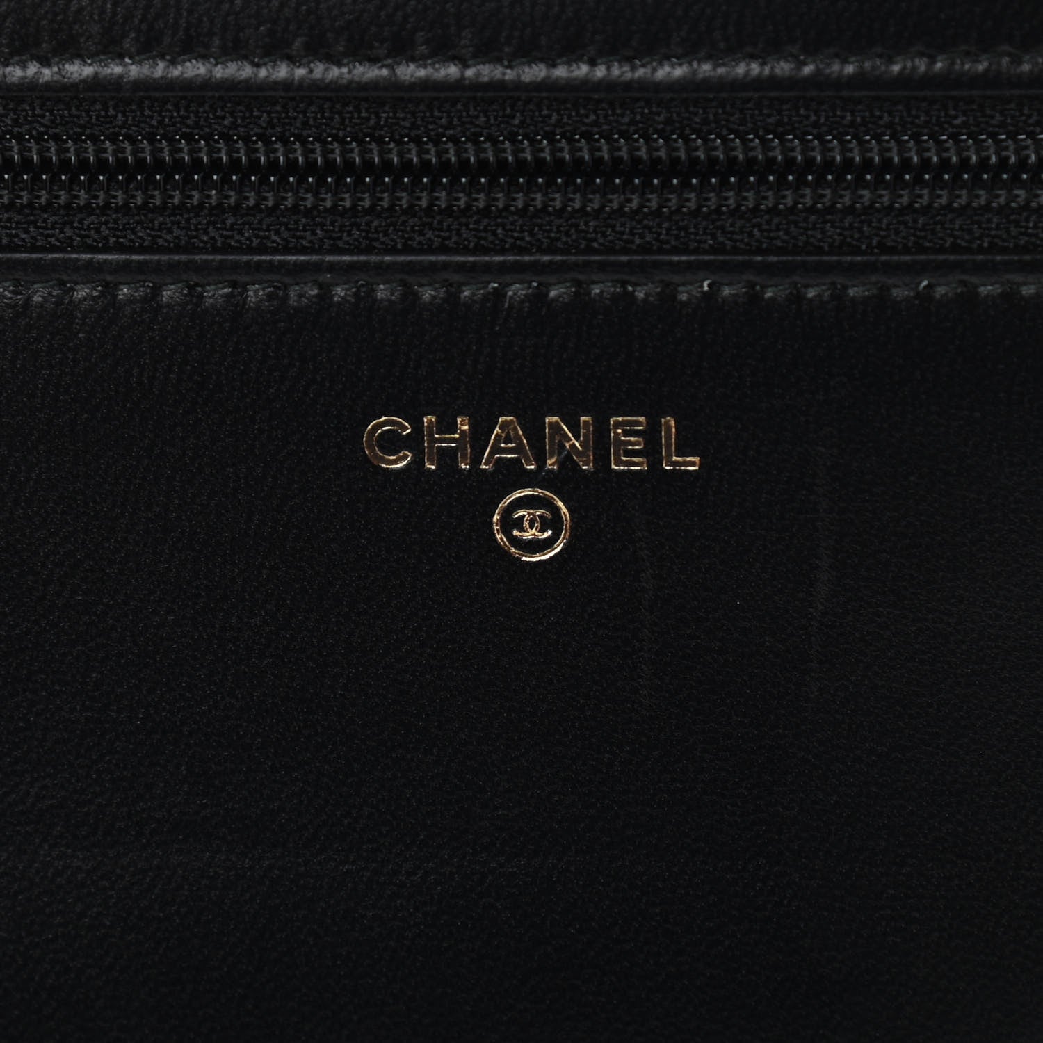 Chanel Iridescent Lambskin Quilted Pearl Wallet On Chain WOC Black 6 of 16